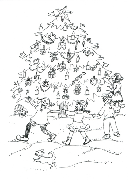 2014 12 Pippi plündert den Weihnachtsbaum klein